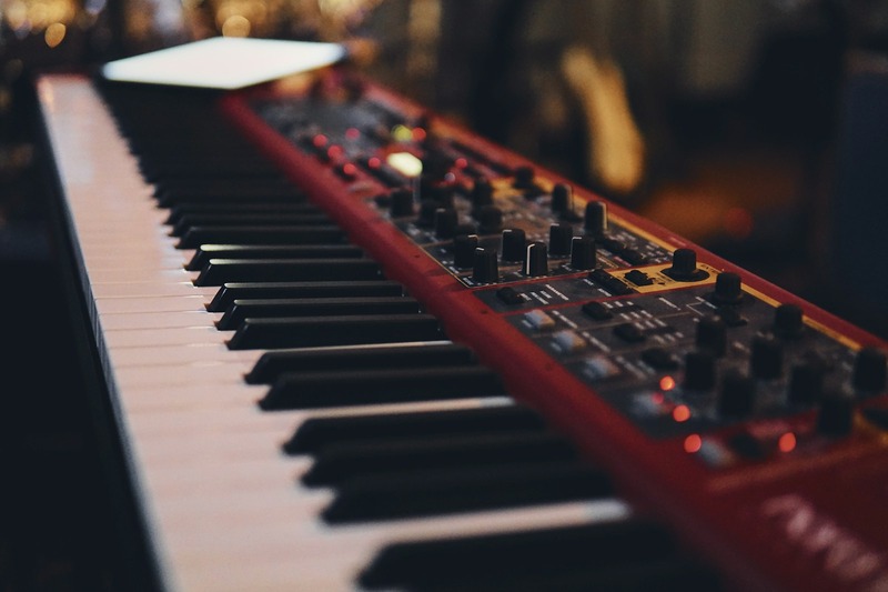Close-up of a synth plugin interface with ambient pad presets and modulation controls