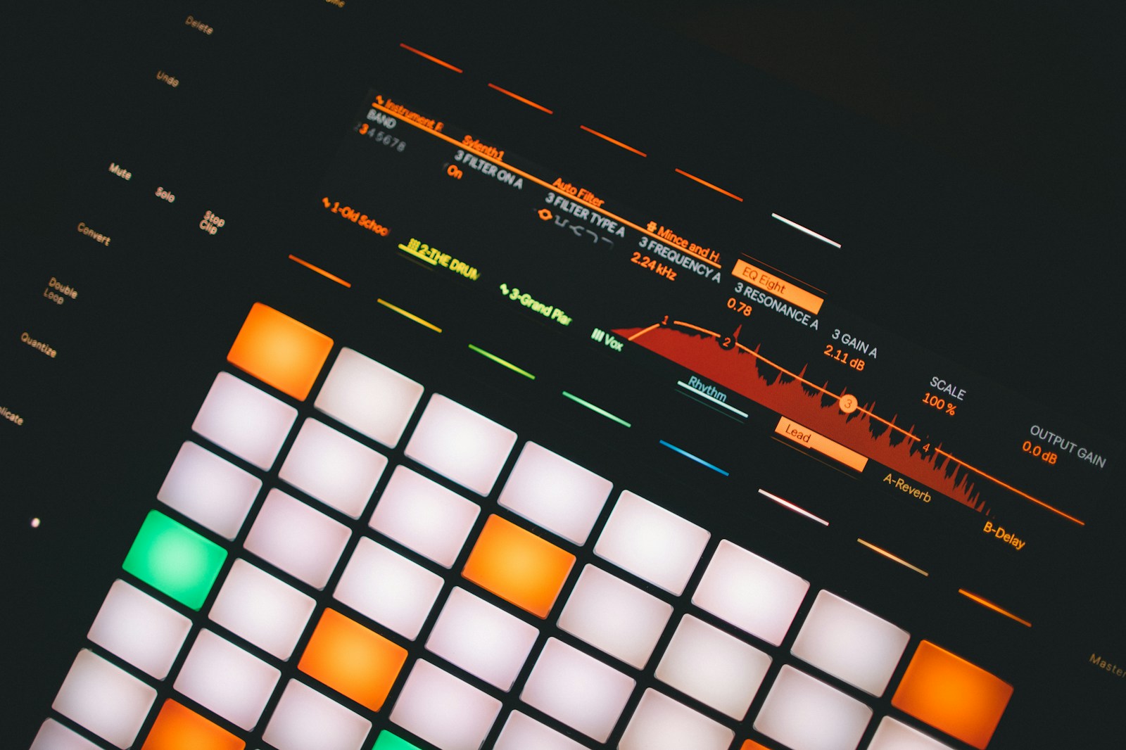Top-down view of several popular MIDI keyboard controllers arranged side by side on a desk for comparison.