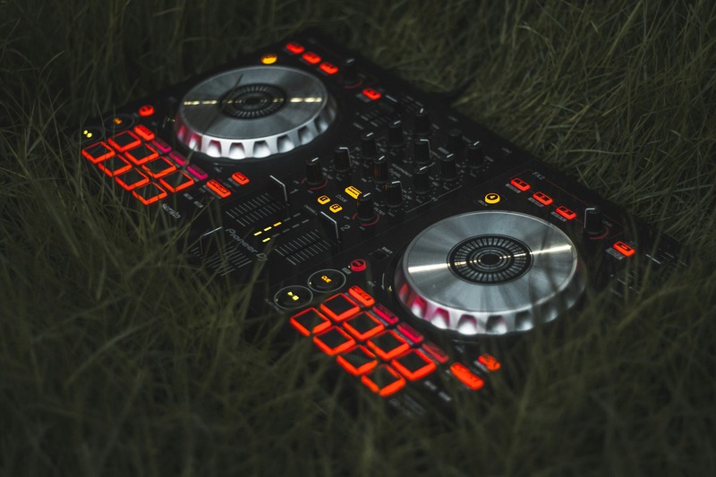 Pioneer DJ DDJ-FLX10 inside a protective flight case